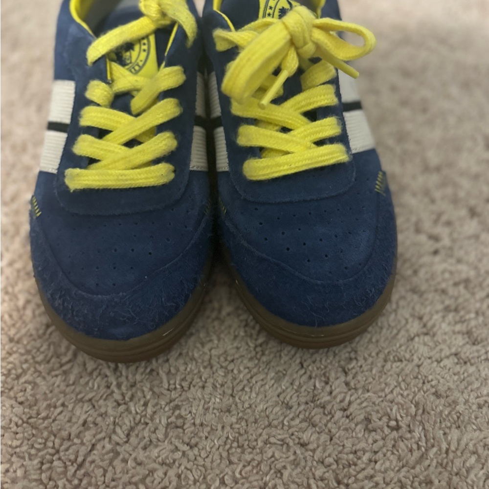 Palm Angels Kids Sneakers in Blue and Yellow